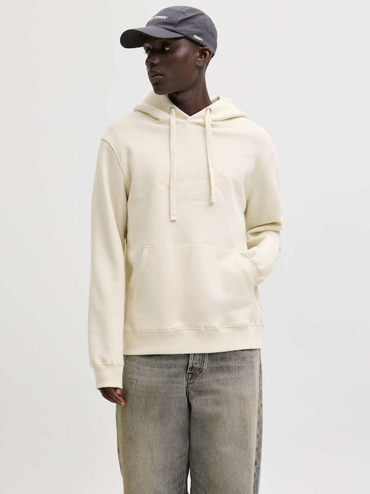 Sweat Φούτερ με Κουκούλα Antique White