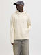 Sweat Φούτερ με Κουκούλα Antique White