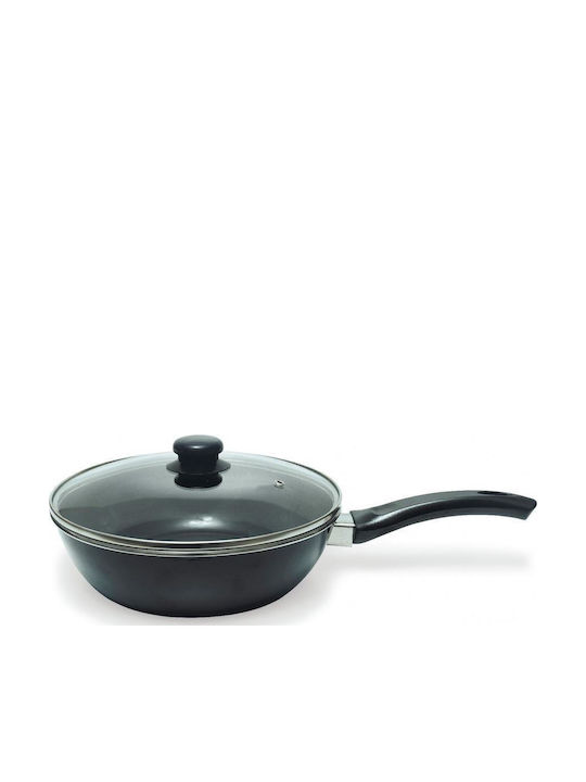 Max Home Aluminum Pan with Lid with Enamel Coating