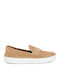 Leather Men's Loafers in Beige Color