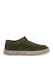 Suede Men's Moccasins in Green Colour