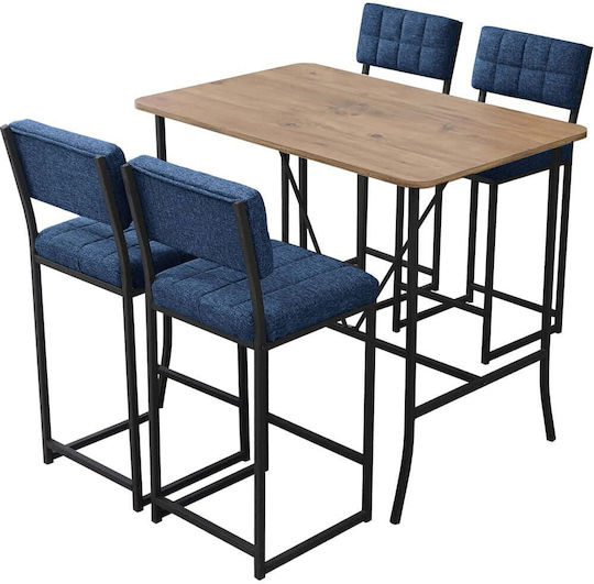 Masa Bar cu 4 Scaune de Bar 110x70cm