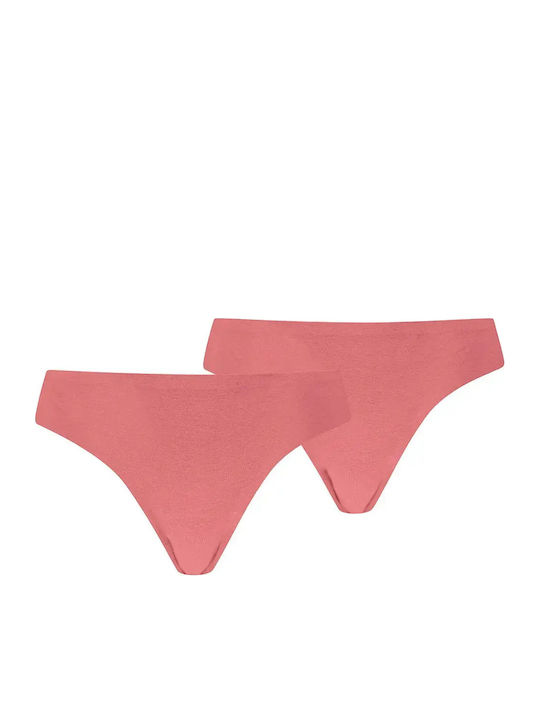 PUMA Women's String 2Pack Seamless Pink