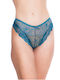 High Waist Women's Seamless Briefs With Lace Green