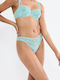 Palina Γυναικείο String χωρίς Ραφές με Δαντέλα Capri Blue