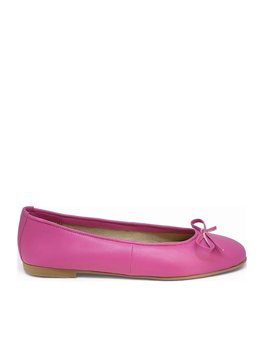 Bigshoes Damen Ballerinas aus Leder in Fuchsie ...