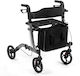 Costway Foldable Wheeled Aluminum Walker Gray