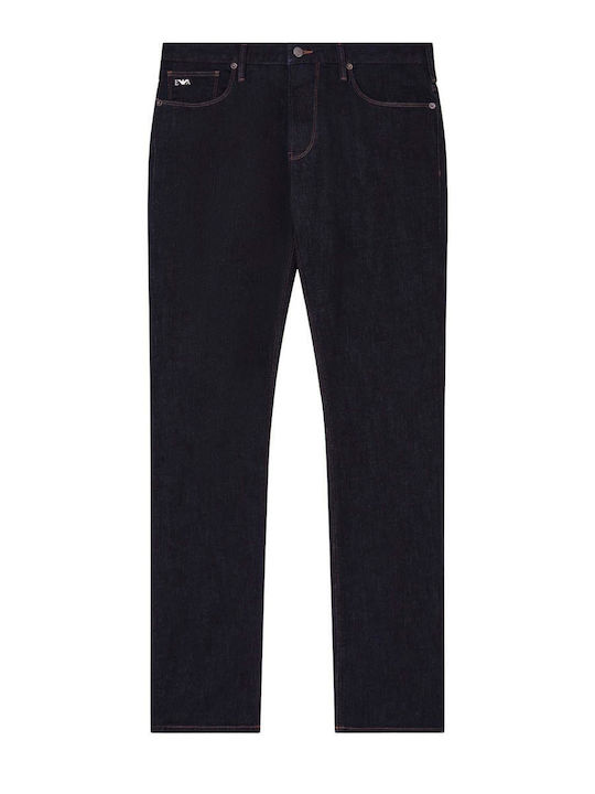 Men's Slim Fit Elastic Blue Jeans Pants