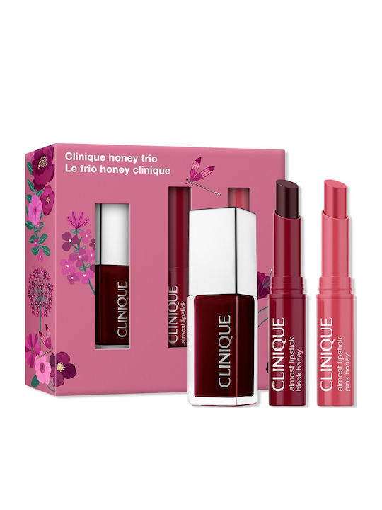Clinique Ulta Honey Set Комплект за грим за устните Black Honey 3 броя Clinique Ulta Honey Set Комплект за грим за устните Black Honey 3 броя