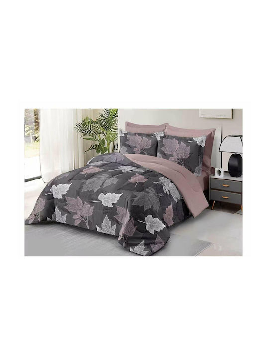 Double Coverlet Set Made of Polyester 220x240cm 3 Pieces