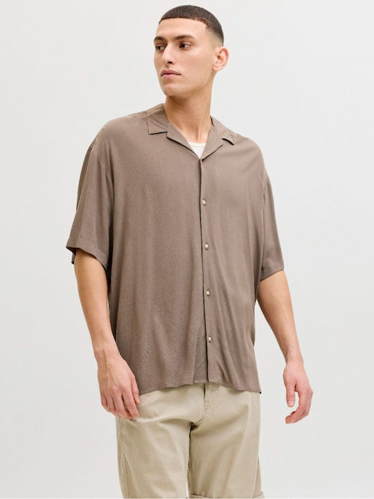 Jack & Jones Κοντομάνικο Πουκάμισο σε Φαρδιά Γρ...