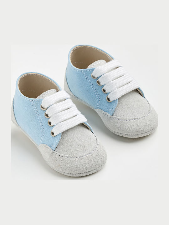 Ever Kid Taufschuhe Für Jungen Aus Leder Hellbl...