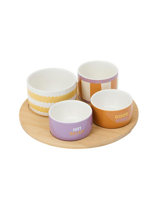 Atmosphera Round Serving Bowl with Diameter 25.5cm 4 Pieces