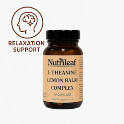 Nutrileaf L-theanine With Lemon Balm 60 Κάψουλες Λεμόνι Nutrileaf L-theanine With Lemon Balm 60 Κάψουλες Λεμόνι