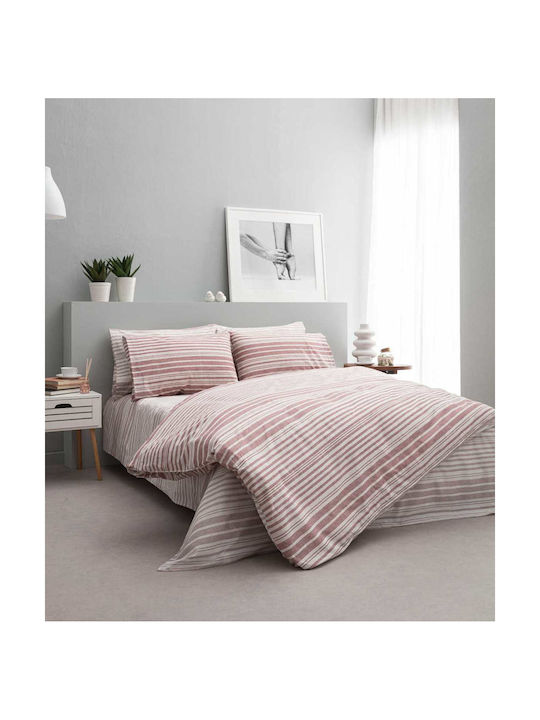 Vesta Home Virginia-2 Σετ Μαξιλαροθήκες Ροζ 50x70εκ.