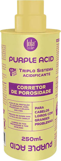 Lola Cosmetics Tratament Cremă de Păr Purple Acid Anti-porozitate 250 Ml