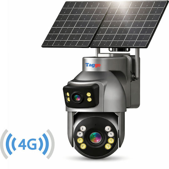 Taggo HI-2SOLAR-S4-36X-AOV-EU IP Surveillance Camera 4G 4K Waterproof Battery With Two-Way Communication