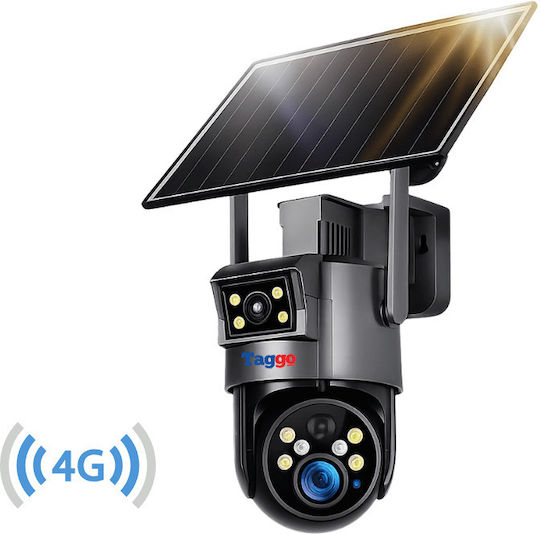 Taggo UBOX-SOLAR-S4B-50X-4G IP Cameră de Supraveghere Wi-Fi/4G 4K Rezistentă la Apă cu Baterie și Comunicare Bidirecțională