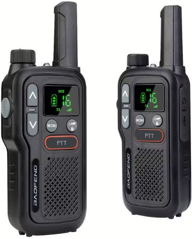 Baofeng BF-T18 Ασύρματος Πομποδέκτης PMR 3W με Μονόχρωμη Οθόνη Σετ 2τμχ