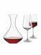 Bohemia Carafă de Servire din Cristal pentru Vin cu Pahare Roșii 1500ml