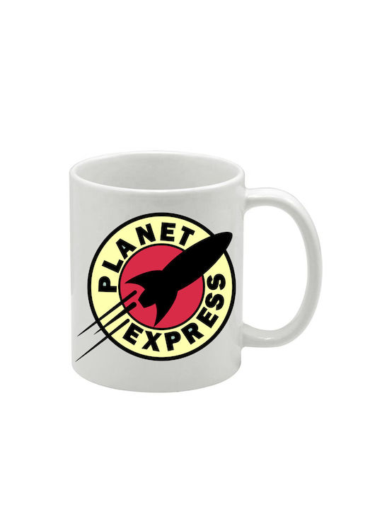 Weiße Tasse Futurama