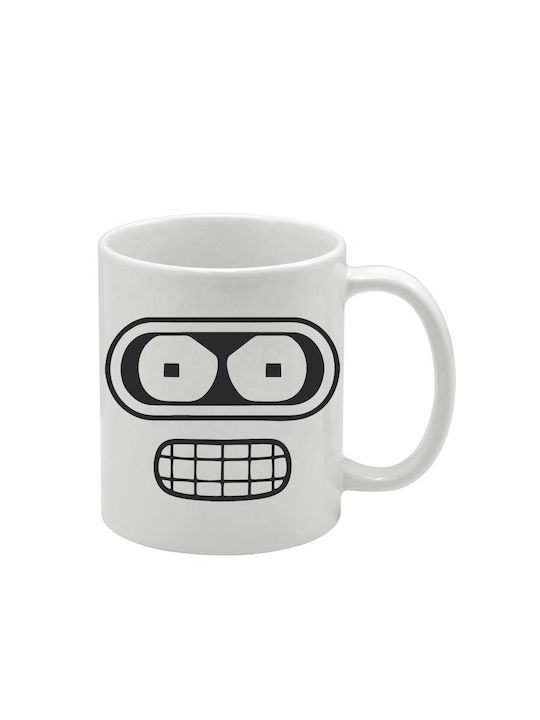 Weiße Tasse Futurama