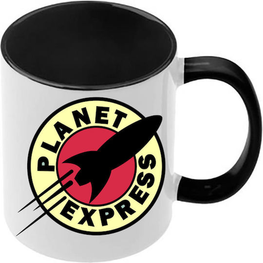 Futurama Mug Black Handle Interior