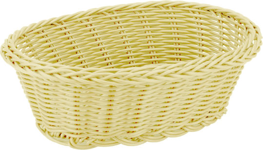 Oval Bread Serving Basket Raki 21x16x7cm Cream