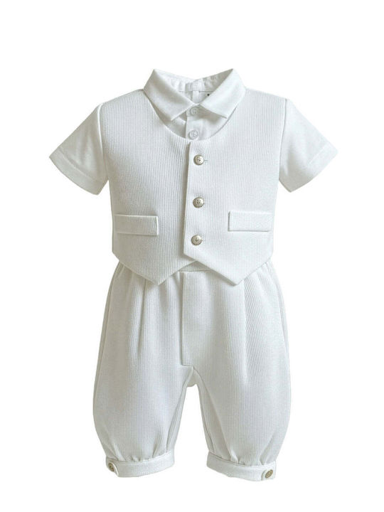 Kids Summer Suit 4 Pieces White 100000AG1000431