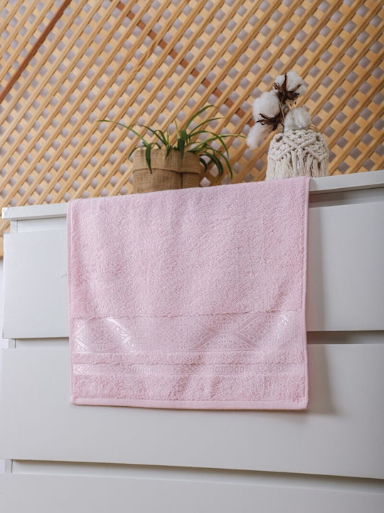 Lenjerii Deosebite Pânză De Față 50x90cm Roz 2 Bucăți Greutate 480gsm