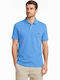 Polo Short Sleeve Blouse Azure Blue