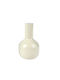 Kaemingk Decorative Metallic White Vase Φ10xH19cm