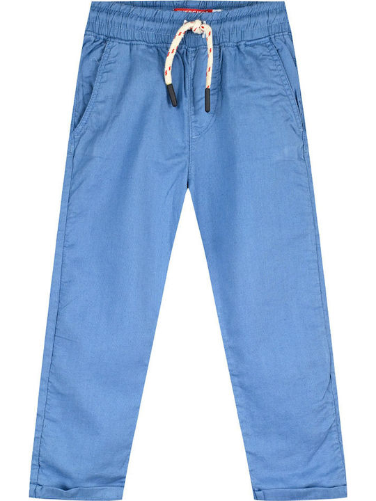 Energiers Kids Linen Trousers Blue