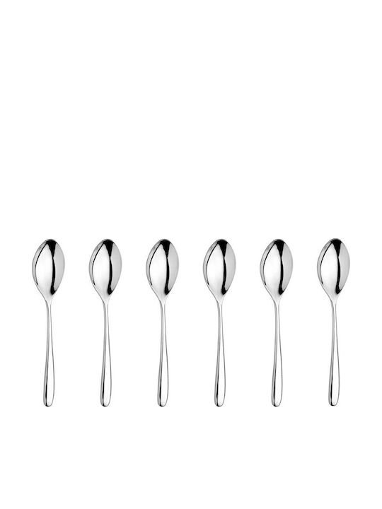 Inoxriv Set Linguri Cafea / Ceai Inoxidabile Argintii 11cm 6 Bucăți