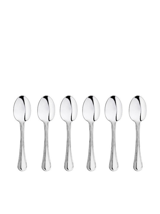 Inoxriv Set Löffel Kaffee/Tee Inox Silber 6 Stück