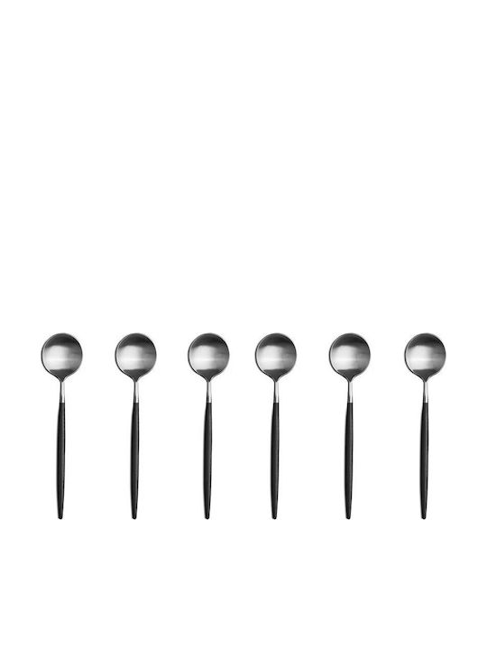 Raki Set Löffel Dessert / Eiscreme Inox Grau 6 Stück