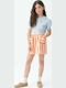Kids Short-Sleeved Light Blue Blouse