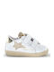 2 Vl Kids Sneakers with Hoop & Loop Closure Gold
