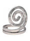 Handgefertigter Spirale Ring aus 925er Silber Größe 48