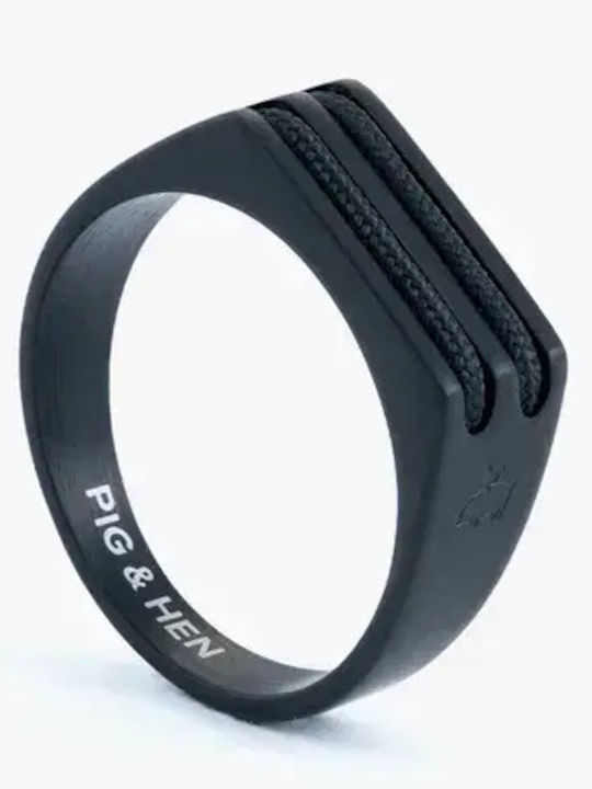Pig & Hen Women's Steel Ring