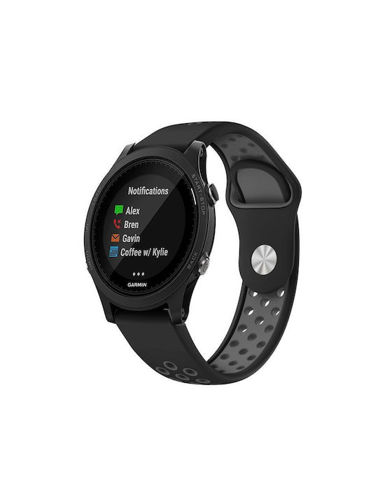 Λουράκι Σιλικόνης Μαύρο (Garmin Forerunner 935)
