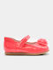 Kids Ballerinas with Elastic Strap Patent Leather Red