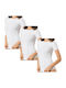Short Sleeve Cotton Women's Undershirts White 3Pack