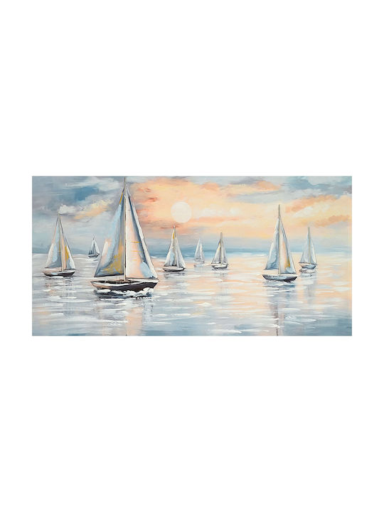 Gemälde Segeltuch Karavien In Der See Sonnenuntergang 60x120cm 8 Stück