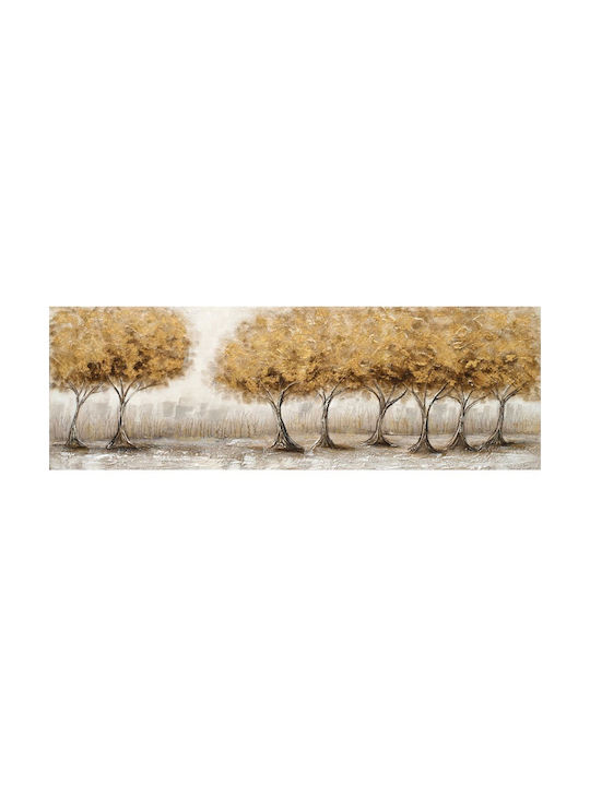 Marhome 8 Golden Trees Canvas Painting 50x150cm