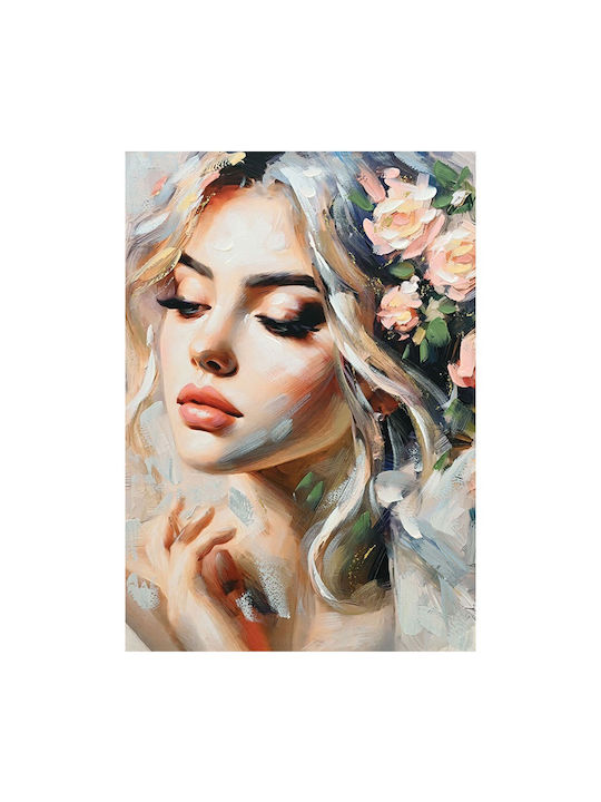 Marhome Beautiful Woman With Flowers On Head Painting On Canvas 70x100cm