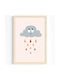 Wallity Kinder Wandkunst aus Holz 33x48cm