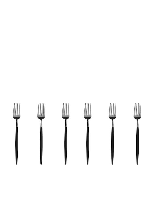 Raki Shibui Set Furculițe De Alimente Inox Negru 6 Bucăți
