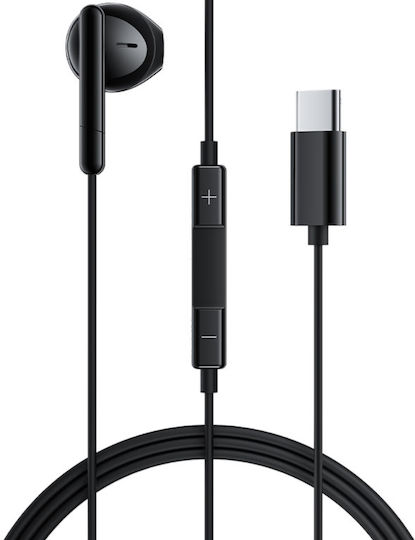 Acefast 49572 In Ear Handsfree Слушалки с Букса USB-C Черни