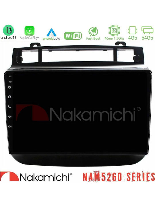 Nakamichi Car Audio System for Volkswagen Touareg 2011-2018 Bluetooth USB AUX WiFi GPS Apple CarPlay Android Auto with 9" Touch Screen